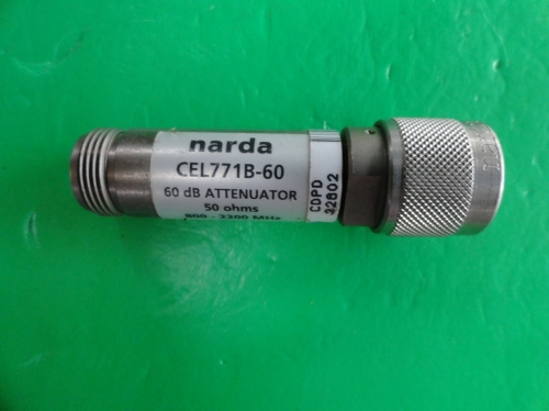 CEL771B-60 NARDA coaxial fixed attenuator 60dB 2W N 0.8-2.2GHz