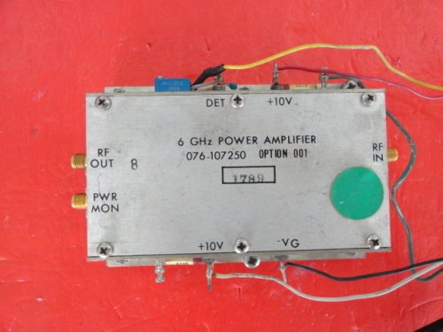 Supply HARRIS amplifier 6GHz 10V SMA 076-107250