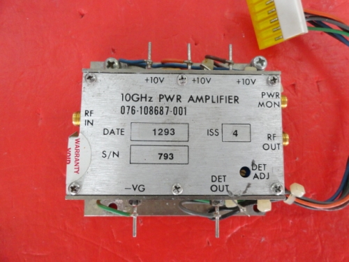 Supply HARRIS amplifier 10GHz 10V SMA 076-108687-001