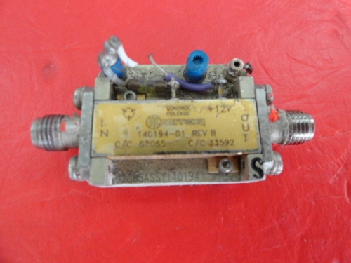 MITEQ 140194-01 2-18GHz gain: supply amplifier > 14.5dB 12V SMA