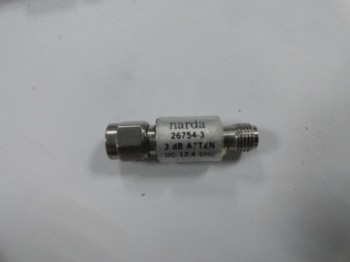 26754-3 Narda coaxial fixed attenuator DC-12.4GHZ SMA 3dB