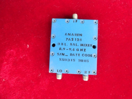 7A2128 RF/LO:8.9-9.4GHz SMA ANAREN RF microwave coaxial mixer