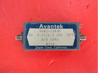 Supply AVANTEK amplifier 9.5-10.5GHz Vin:15V SMA SA82-2383M