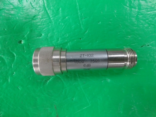 ZT-102 TME microwave coaxial fixed attenuator 6dB, 50,: 75, N