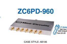 ZC6PD-960-S 890-960MHZ Mini-Circuits a sub six power divider SMA