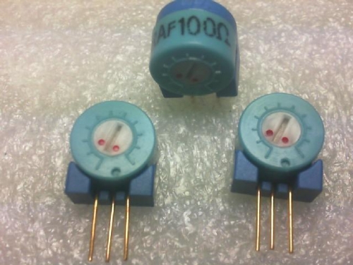 Japan precision adjustable potentiometer WT13=100. ohm / tripods. Measuring surface adjustment