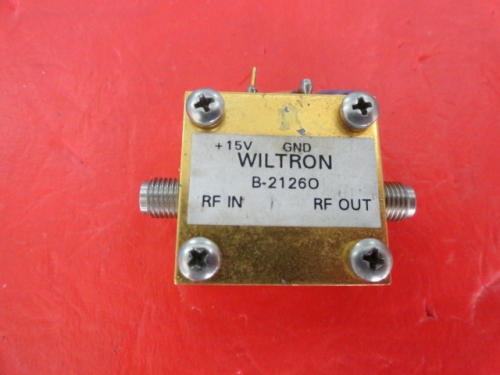 Supply WILTRON amplifier 15V SMA B-21260