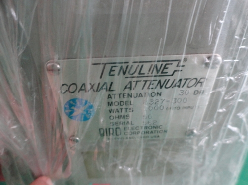 Supply coaxial fixed attenuator American bird brand 8327-300 500MHZ 30DB 1000W BIRD