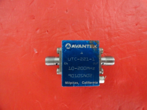Supply UTC-221-1 10-200MHz AVANTEK low noise amplifier SMA 15V