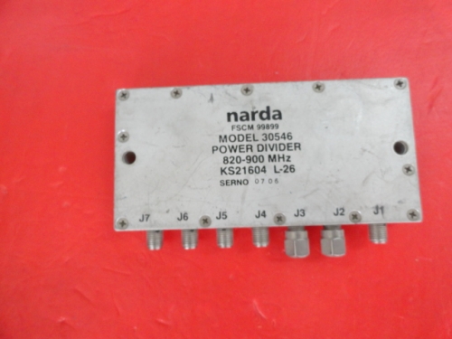 Narda a six power divider 30546 SMA 820-900MHZ