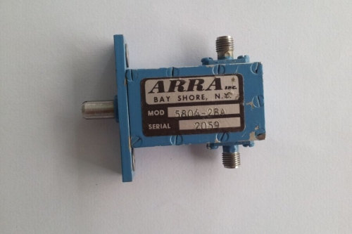 5804-28A 4-8GHZ 28dB ARRA hand adjustable variable attenuator SMA