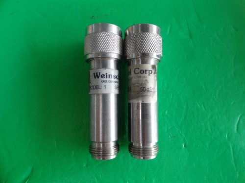 1-50 DC-12.4GHz WEINSCHEL coaxial fixed attenuator 5W N 50dB