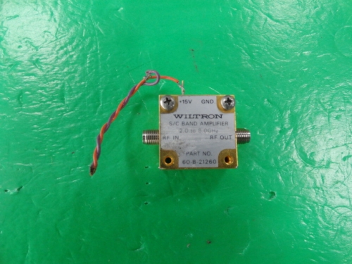 60-B-21260 2.0-8.0GHZ WILTRON RF amplifier 2.92mm +15V