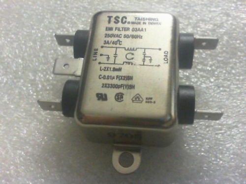 Taiwan.TSC power filter 250VAC///3A