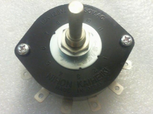 NKK switch HS-16 rotary switch 250VAC/6A/125V/12A/12 pin 11