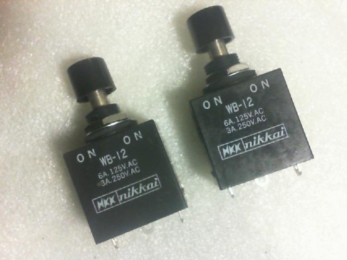 NKK switch button switch WB-12 250VAC/3A/125VAC/6A/ three...
