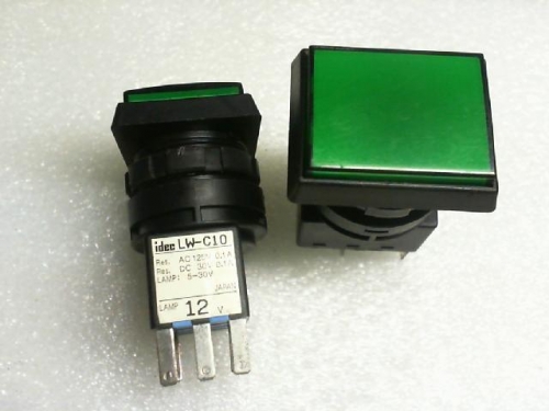Izumi idee//LW-C10 button switch 125VAC/0.1A/30VD/C0.1A/12V..24V lamp