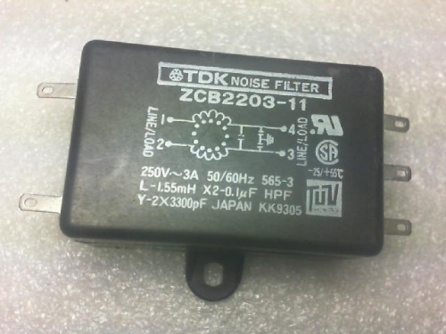 Japan TDK transformer filter ZCB2203-11/250VAC/3A/50/60HZ