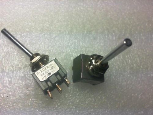 The toggle switch. Japan NKK/M--2022L/L button switch. About two young