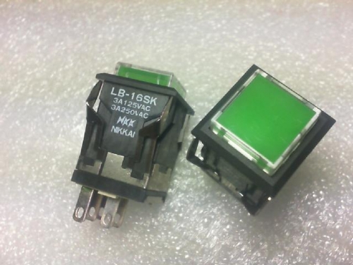 NKK switch - Japan NKK button switch LB-16SK/250VAC/3A/125VAC/3A with lock.5 pin