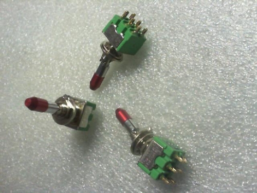 Japan SATOPARTS button toggle switch 250VAC/3A.125VAC/5A/GR61C. third. Lioujiao Zi