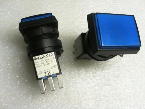 LW-C10 button switch with lamp and 125VAC/0.1A/30VD/C0.1A/12..24V lamp