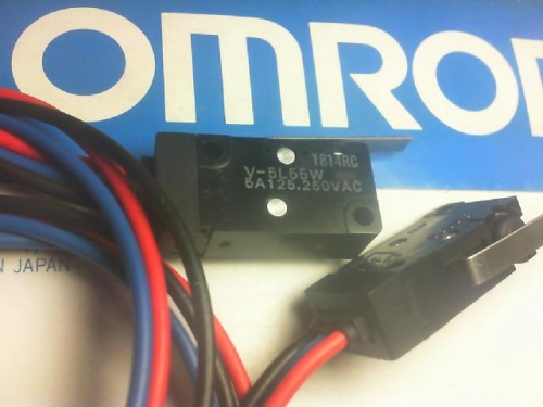 OMRON V-5L55W travel switch.250VAC/5A/125VAC/5A/ waterproof. Dust. Line 45mm