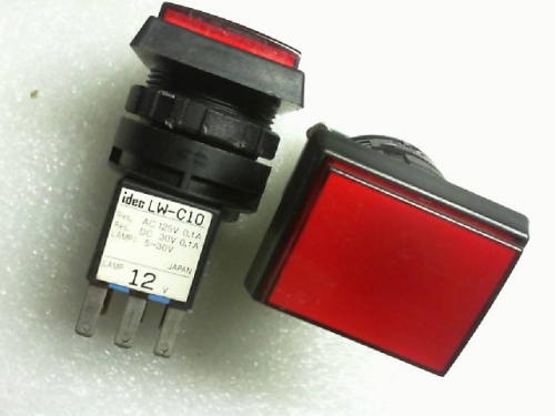 Izumi idee//LW-C10 button switch 125VAC/0.1A/30VD/C0.1A/12V..24V lamp