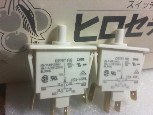 The United States CHERRY Cherry / button switch.F82. Four.250VAC/16A./30DC.6A
