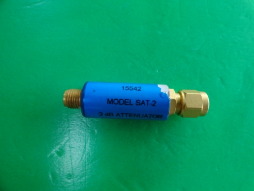 SAT-2 MINI coaxial fixed attenuator Att:2dB P:2W SMA DC-1.5GHz