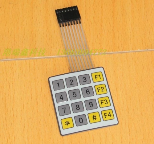 Electronic component thin film key switch 4X4 thin film keyboard 4*4 digital small keyboard matrix keyboard 0-9F1-F4