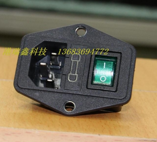 STEDAY AC AC power supply socket figure three in one socket with a green switch 2117-1S