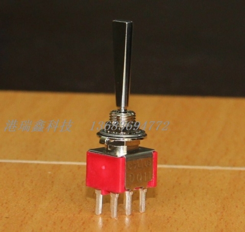 1MD3 flying model aircraft pin dual hexapod three long flat handle small toggle switch M6.35 Taiwan deliwei