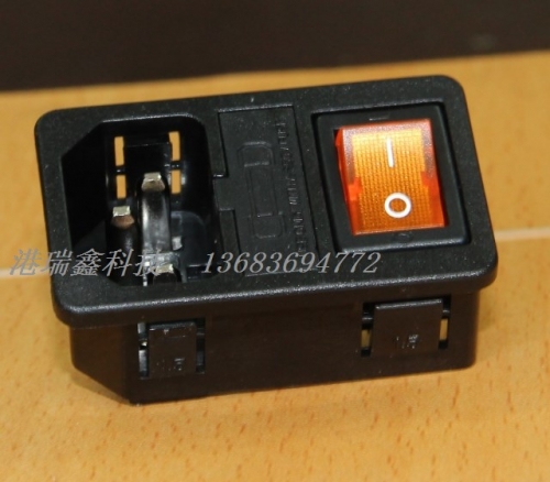 RLEIL AC AC power outlet three in the vicinity of yellow light switch insurance 1.5MM socket RL10-1F