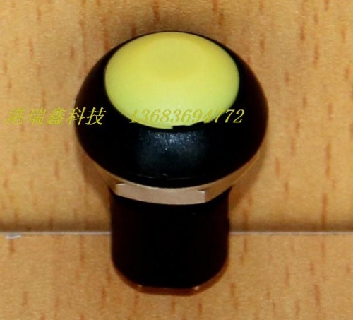 M12 waterproof push button switch Taiwan PAL6 belt lock yellow circular press pass with hold button switch