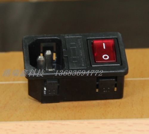 RLEIL AC AC power outlet three in the vicinity of the red light switch insurance 2.0MM socket RL10-1F