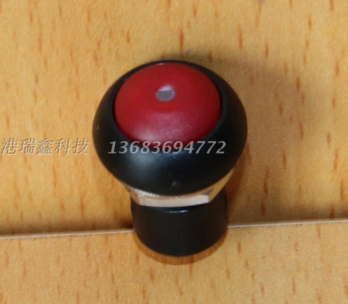 M12 waterproof button switch Taiwan PAL6 belt light with a lock with a red circular button on the button to keep the button