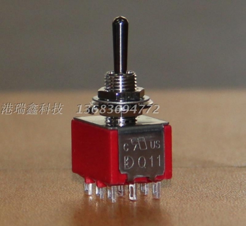 T8305 nine feet three third M6.35 small toggle switch 1M33 Taiwan deliwei Q11 switches