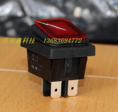 The power switch RLEIL rocker switch with red lamp AC waterproof ship switch RL2 (P) -21N