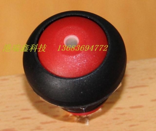 M12 waterproof switch reset button Taiwan PAS6 with light round no lock red button switch