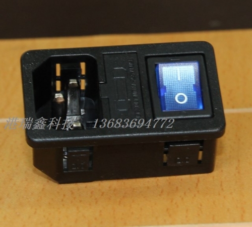 RLEIL AC AC power outlet three in the vicinity of the blue light switch insurance 2.0MM socket RL10-1F