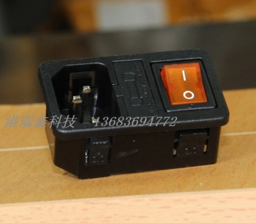 RLEIL AC AC power outlet three in the vicinity of yellow light switch insurance 2.0MM socket RL10-1F