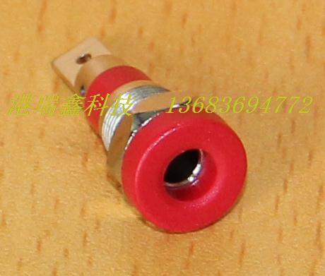 Banana jack socket 4MM M8 perforated red yellow green blue terminal R1-76 welding line