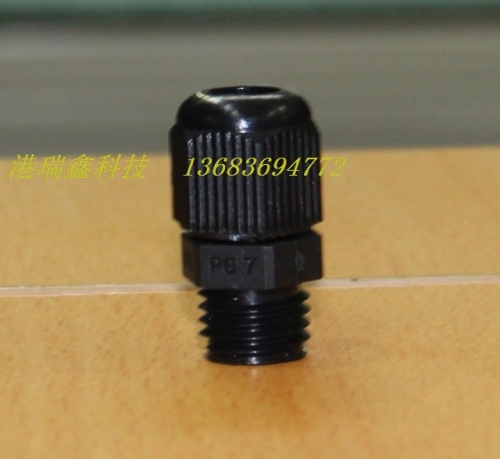Power accessories waterproof gland black nylon plastic cable gland PG7