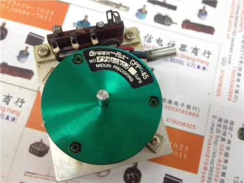 Used Japanese made Pot MIDORI CPP-45 10K Green conductive plastic potentiometer with wave box
