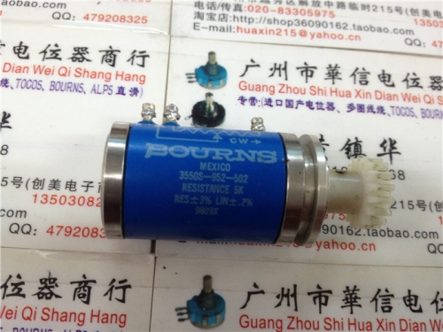 BOURNS 3550S-952-502 5K used more than 10 times turn wirewound potentiometer with medical gear parts