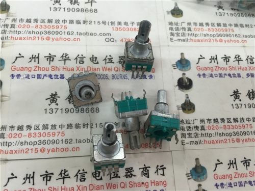 Inventory of Japan's 09 vertical single band neutral point potentiometer 10K anti shaft length 14MMX4.5MMF