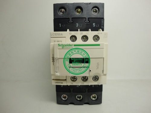 Originating in France, Schneider DC contactor LC1-D50ABD DC24V LC1D50ABD