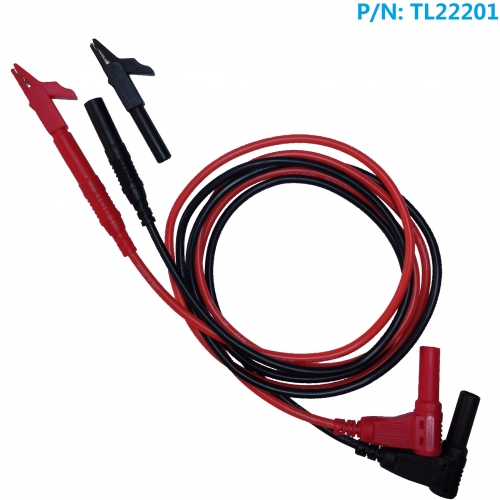 TL22201 ultra soft silicone 14AWG removable multimeter test line plus CL4258 crocodile clip
