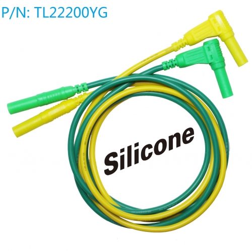TL22200YG super soft 13AWG2.5 silicone removable pen line yellow square three-phase test line